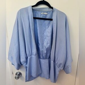 Floreat Shawl Sweater silky blue